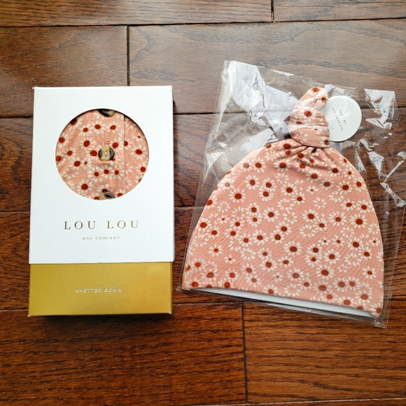 NWOT Lou Lou Infant Gown and Hat - Picture 1 of 3